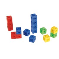 Cuburi Unifix  interconectabile,100 buc diverse culori, 2 cm