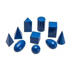 Set corpuri geometrice din lemn – metoda Montessori