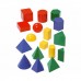 Corpuri geometrice mari– set 17 buc, 10 cm