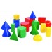 Corpuri geometrice mari– set 17 buc, 10 cm in cutie de depozitare