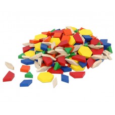 Forme geometrice din lemn, 250 piese Forme geometrice din lemn, 250 piese
