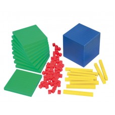 Sistemul zecimal, cuburi în baza 10, set pentru elevi