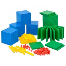 Sistemul zecimal, cuburi în baza 10, set pentru clasă