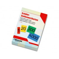 Sistemul zecimal, cartonase cu formare numerelor până la 9999, din carton